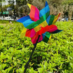 Molinillo de viento reflectante con lentejuelas para niños