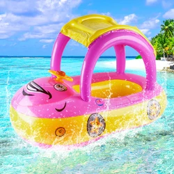 Flotador de piscina infantil con forma de coche para bebés