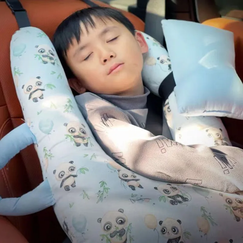 Soporte de cabeza para coche bebé – almohada en algodón con dibujos - imagen 5