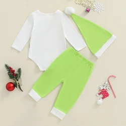 Conjunto de Navidad bebé Tregren: mameluco a contraste y sombrero