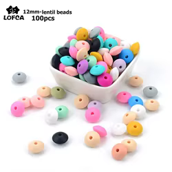 Cuentas silicona para collar dentición sin BPA kit DIY