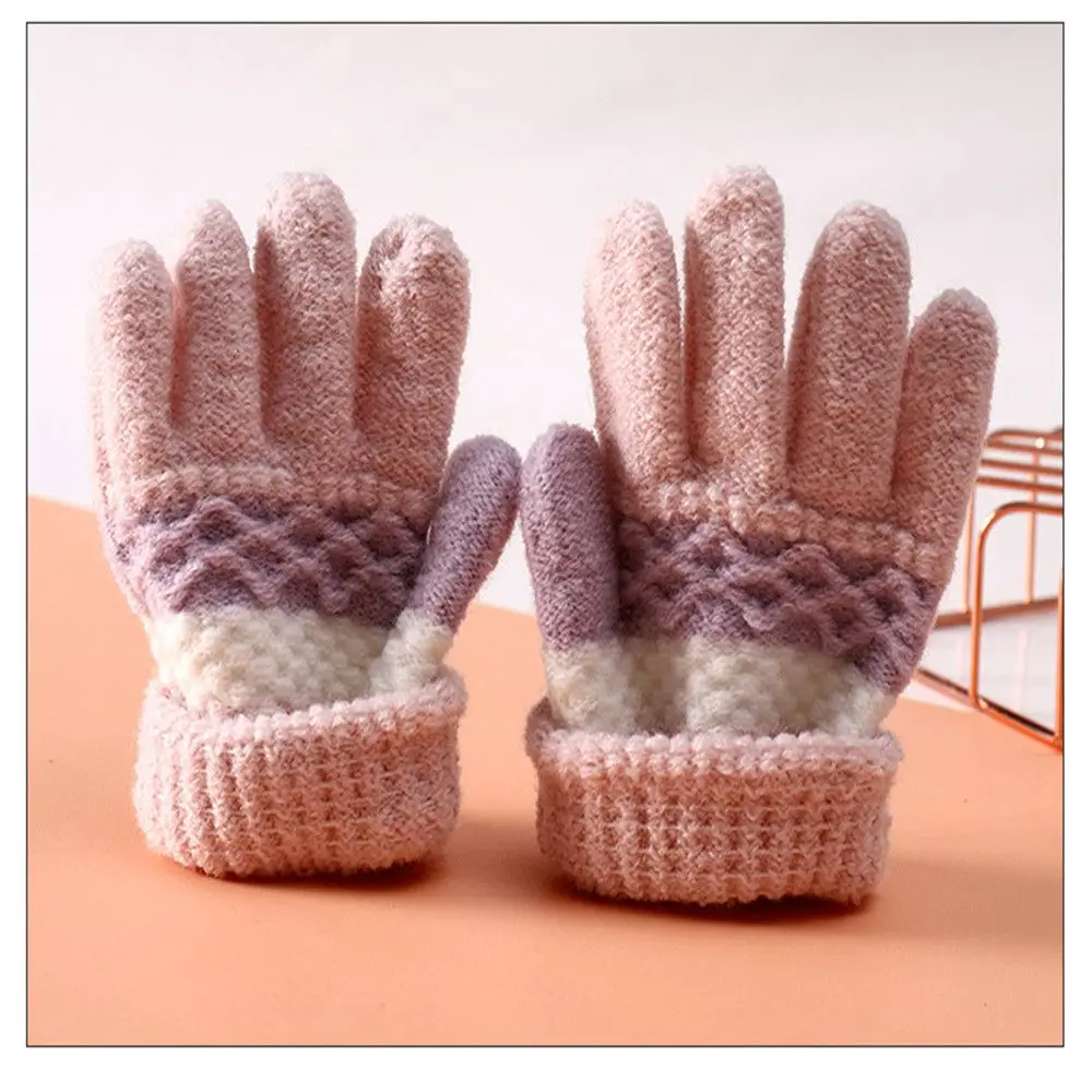 Guantes infantiles de lana para otoño e invierno, mitones suaves - imagen 2