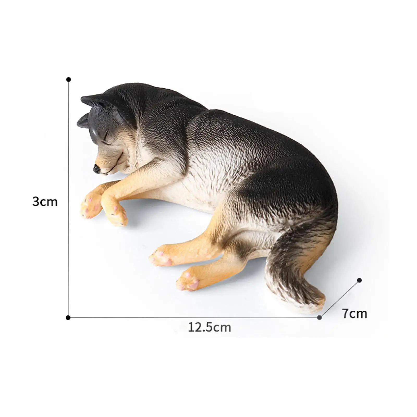 Figura realista de perro durmiente para niños – mini escultura - imagen 3