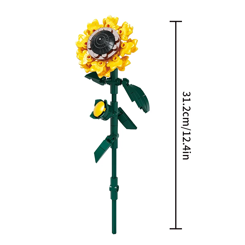 Bloques de construcción Flores Botanical – Juguete educativo 3D para niños - imagen 5