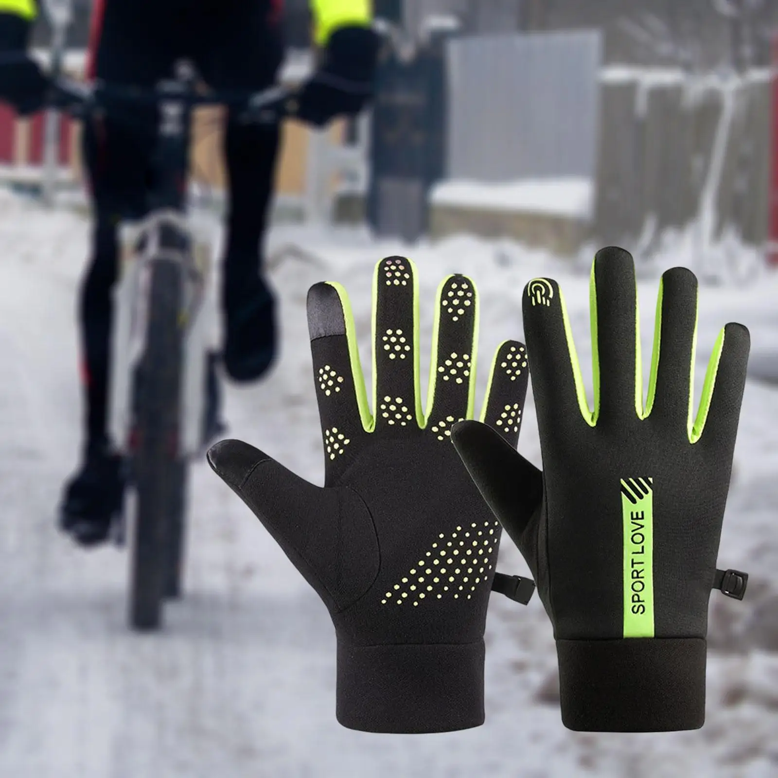 Guantes de esquí térmicos con pantalla táctil antideslizantes - imagen 2