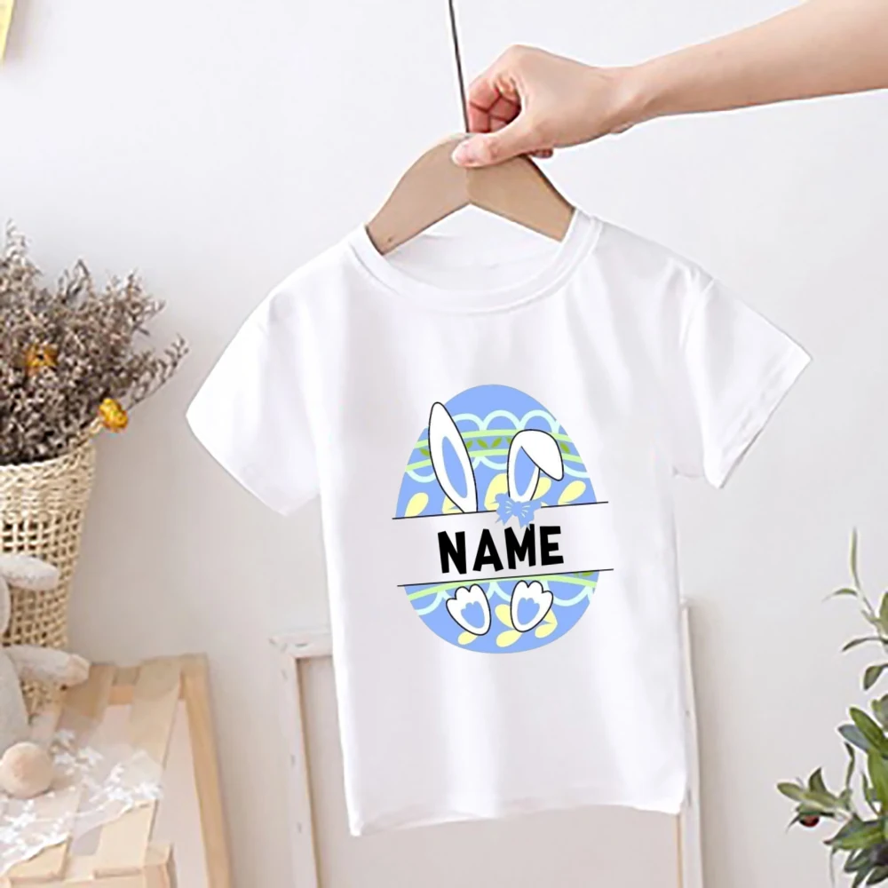 Camiseta de Pascua personalizada para niños con nombre original - imagen 3
