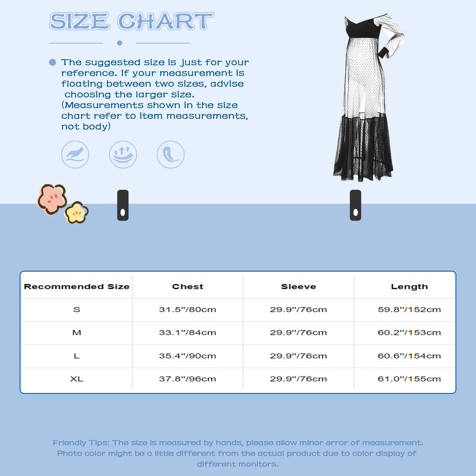 Vestido de maternidad fuera del hombro con tul y lunares
