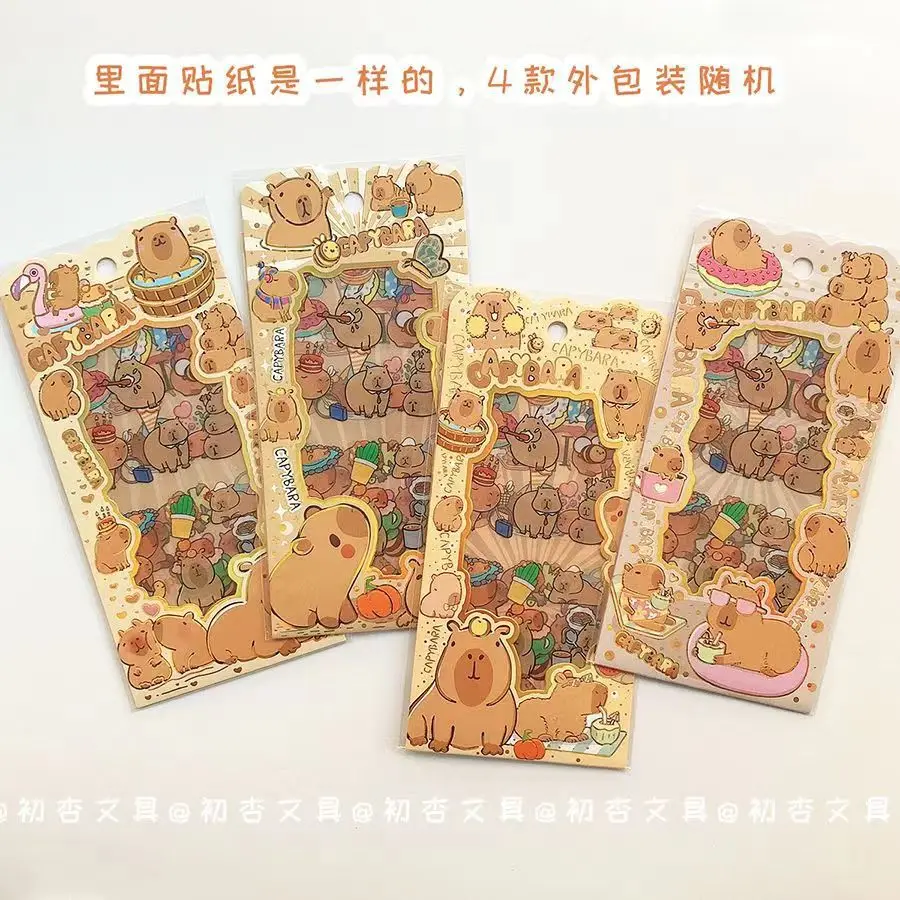 Pegatinas impermeables transparentes de capibara para cuaderno móvil - imagen 5