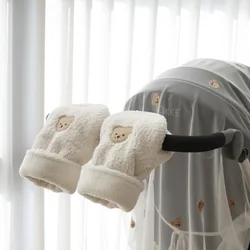Cochecito de bebé con mango y guantes térmicos - Protección invierno