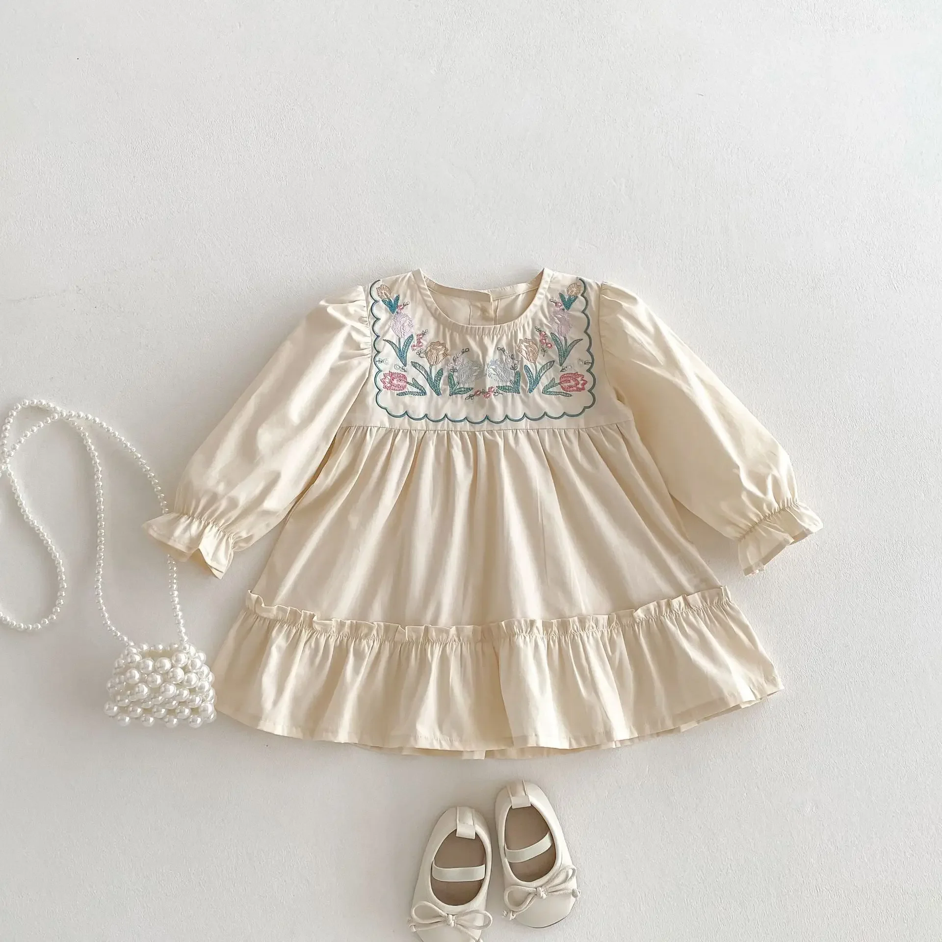 Vestido informal infantil para niña