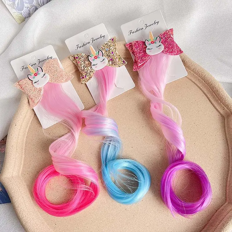 Pinza clip de pico de pato unicornio princesa para niñas
