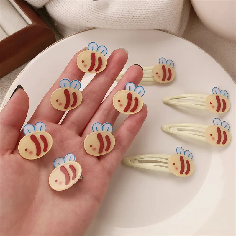 Pasador de pelo para niña con abeja estilo dibujos animados - imagen 2