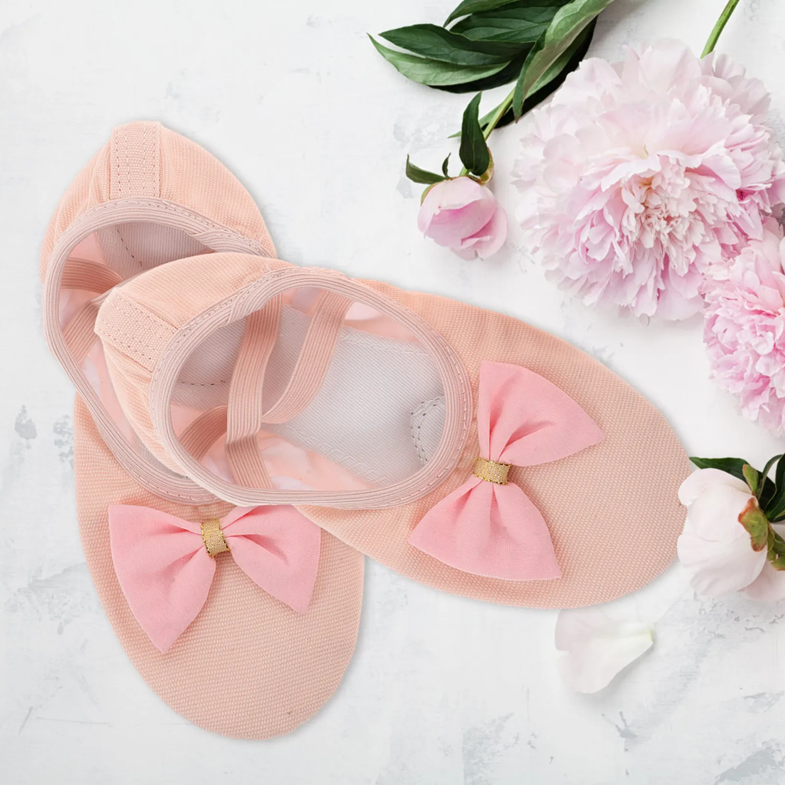 Zapatillas de ballet para niñas suela blanda y planta partida