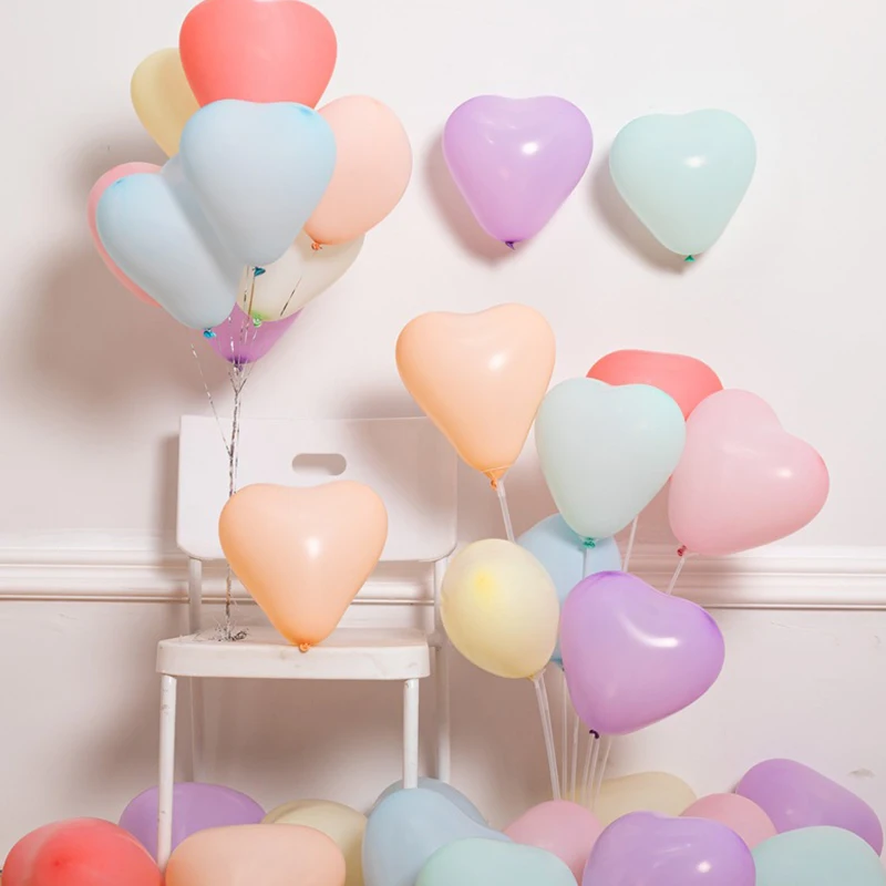 ZYF Espiral de globos con corazón alargado para decoración - imagen 2