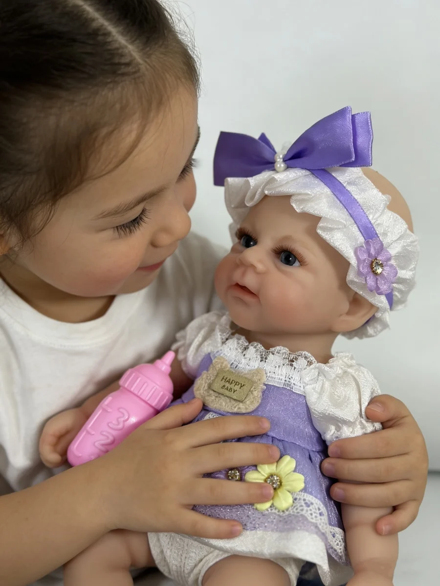 Muñeca reborn Elijah de silicona suave con boca abrible - imagen 5
