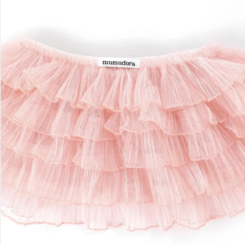 Enagua de tul por capas para niñas estilo princesa, falda midi