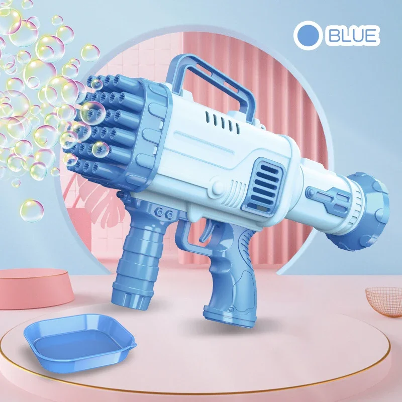 Pistola de burbujas automática con luz para niños