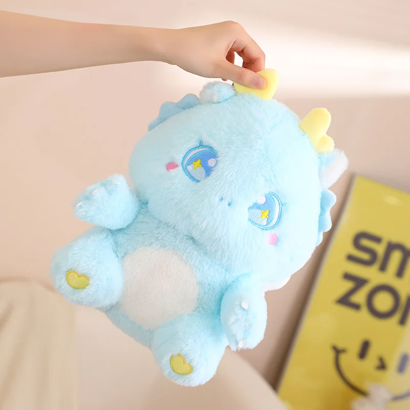 Peluche de dinosaurio con alas y estilo dragón para Navidad - imagen 3