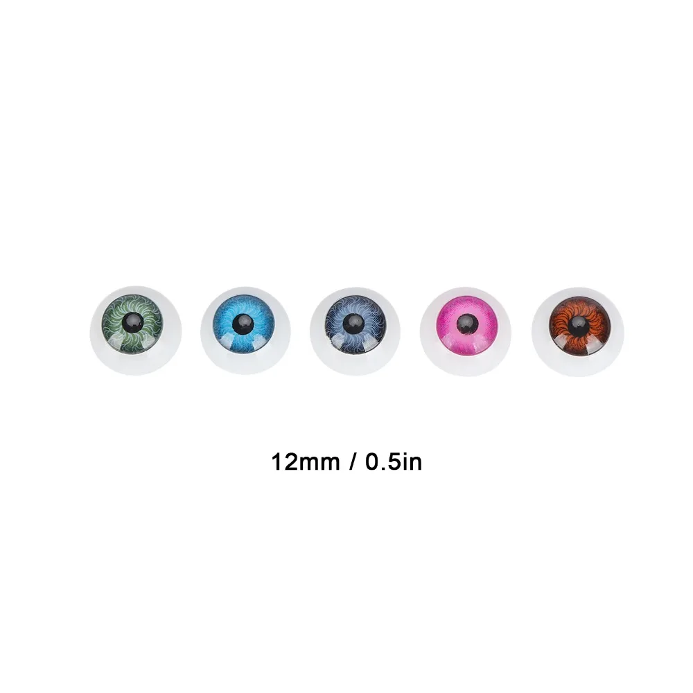 Ojos semiesféricos para muñecas de resina y plástico multicolor - imagen 5