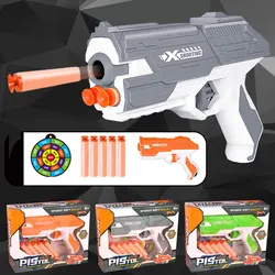 Pistola de juguete de dardos de balas blandas manual