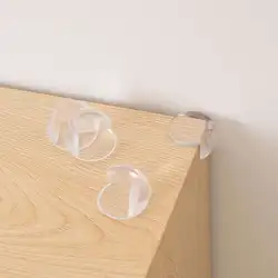 Protector de esquinas anticolisión de silicona transparente para bebé