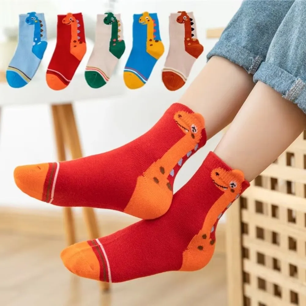 Calcetines de algodón transpirable con estampado infantil para niñas - imagen 3