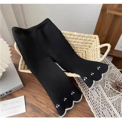 MILANCEL Pantalones acampanados de lana bordados de cerezas para niño