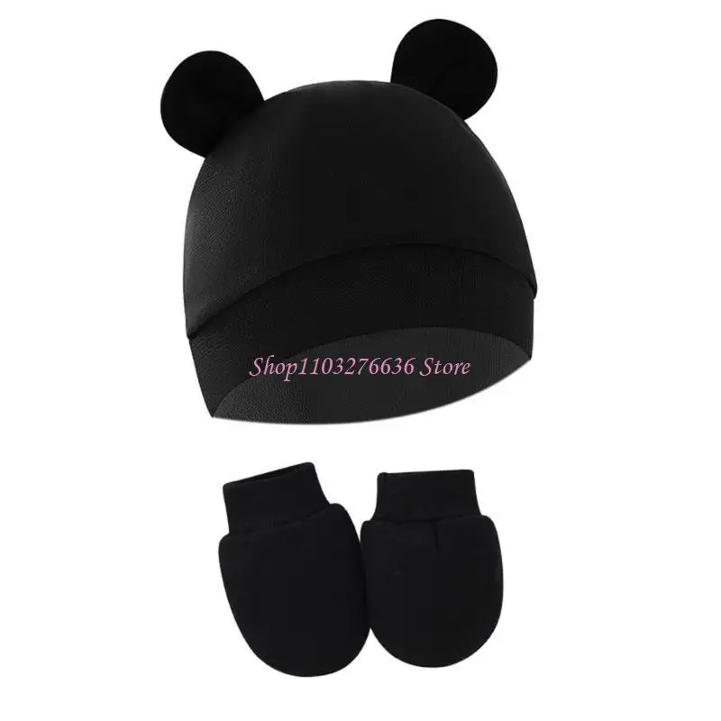 Gorro antiarañazos para bebé unisex de guantes integrados - imagen 2