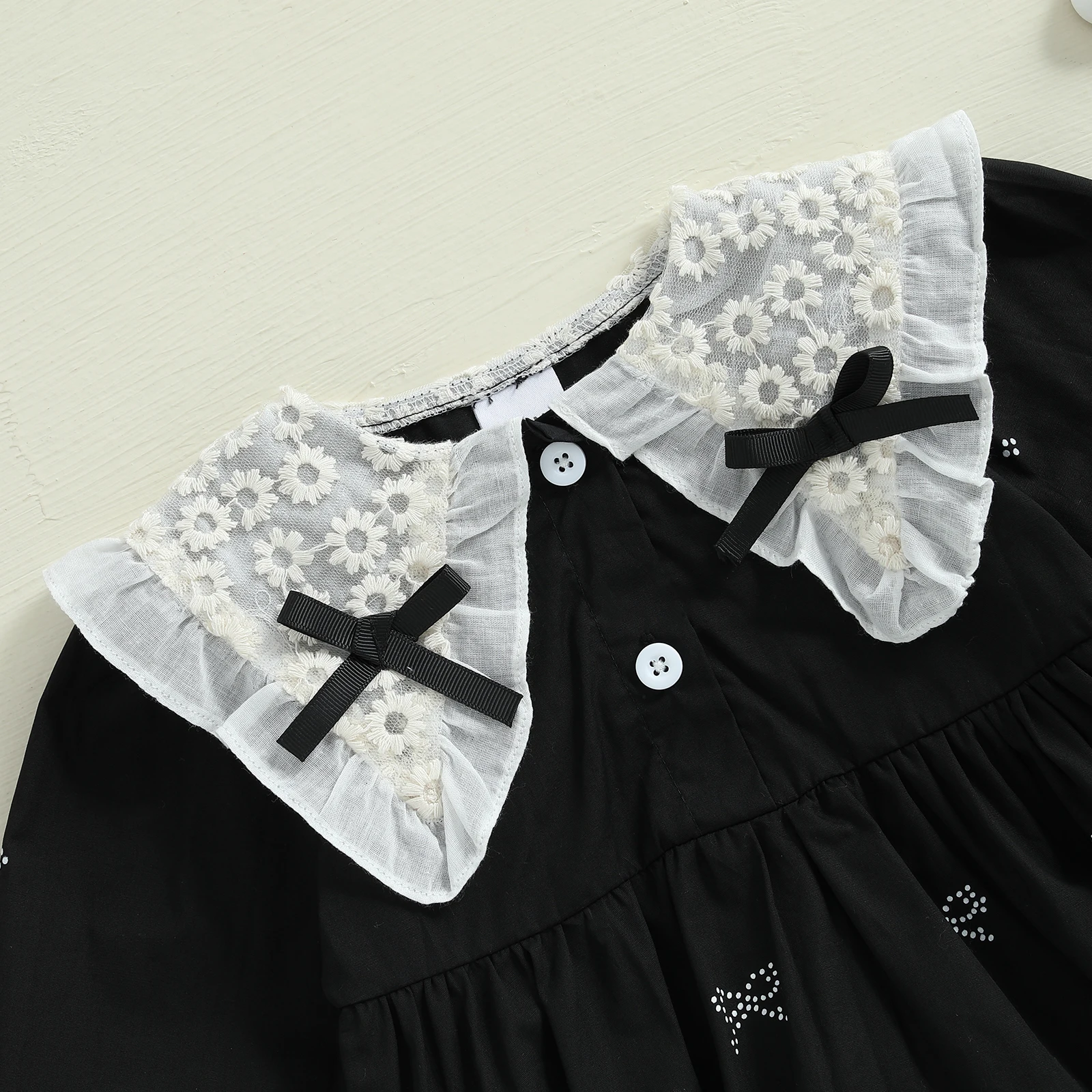 Tregren mono bebé de primavera verano con lazo y conjunto calcetines - imagen 3
