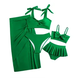 Conjunto de bañador a juego para madre e hijo en algodón