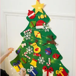 Kit árbol de Navidad de fieltro 3D para niños Montessori