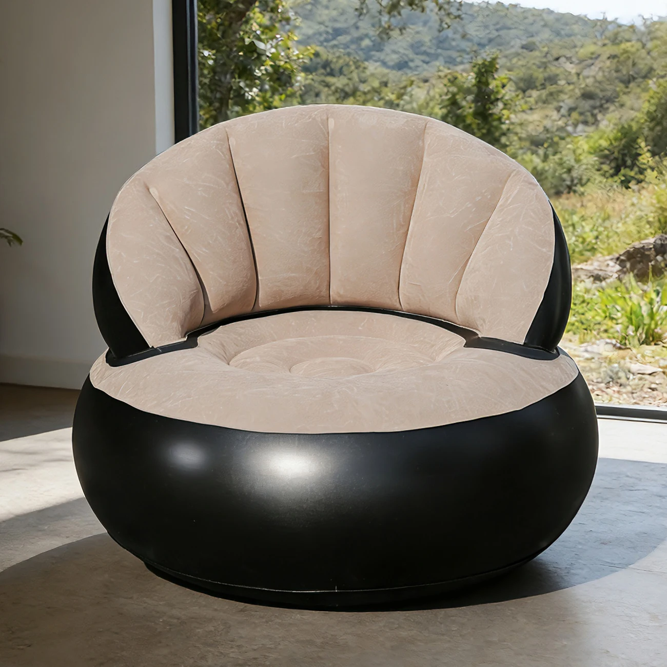 Sofá hinchable infantil ergonómico con acabado aterciopelado - imagen 2