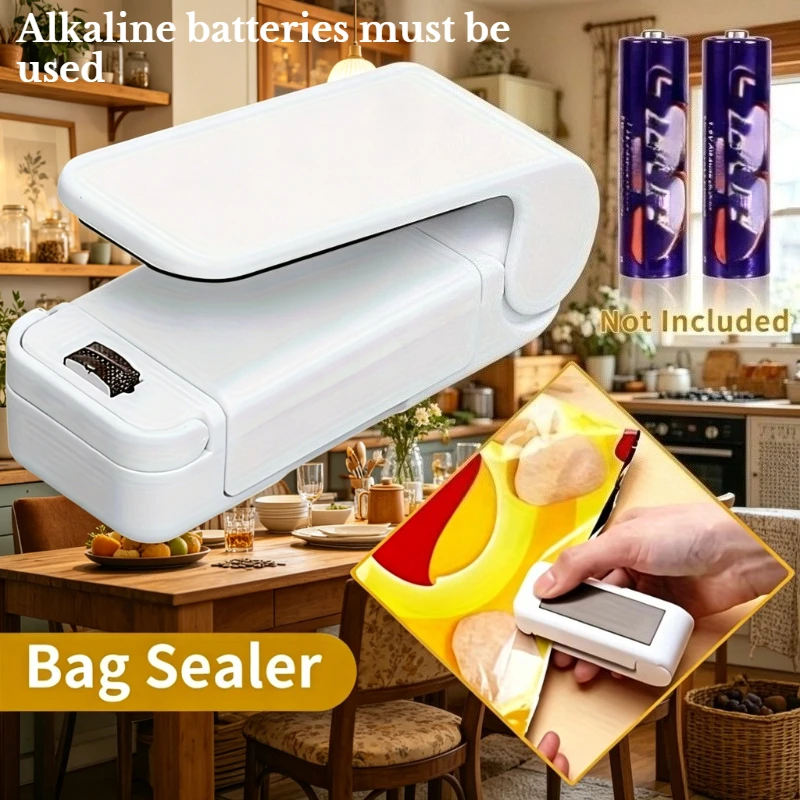 Sellador de bolsas al vacío portátil con batería para alimentos - imagen 3