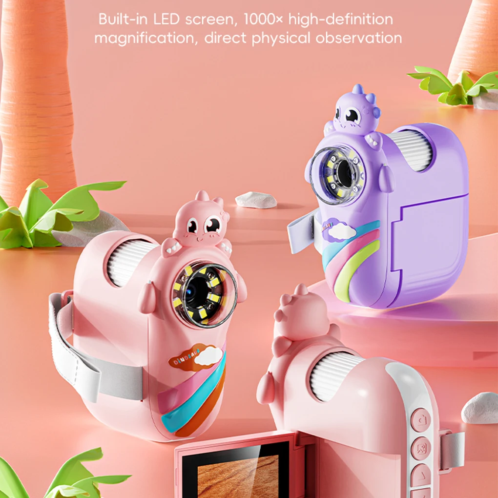 Microscopio digital para niños con pantalla 2 pulgadas y luz LED