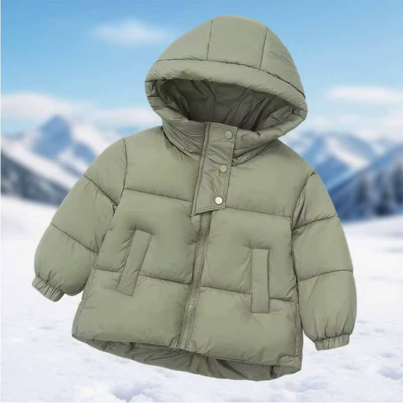 Parka infantil de plumón con capucha – Abrigo cálido para niño - imagen 5