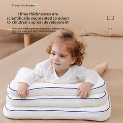 Almohada infantil ergonómica para cuello, con soporte divisiones
