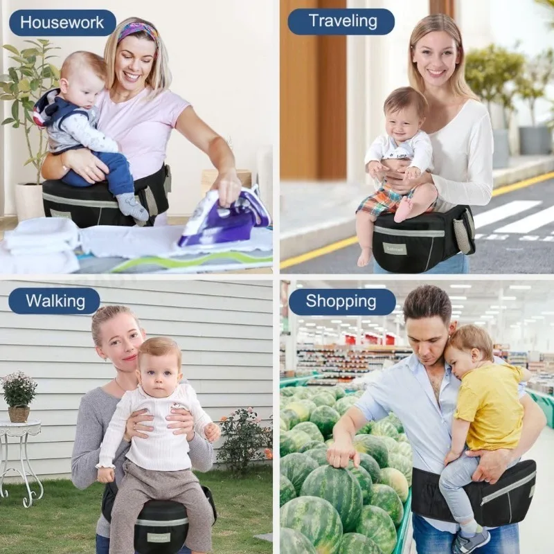 IMBABY Mochila portabebés ergonómica desmontable con cinturón - imagen 3