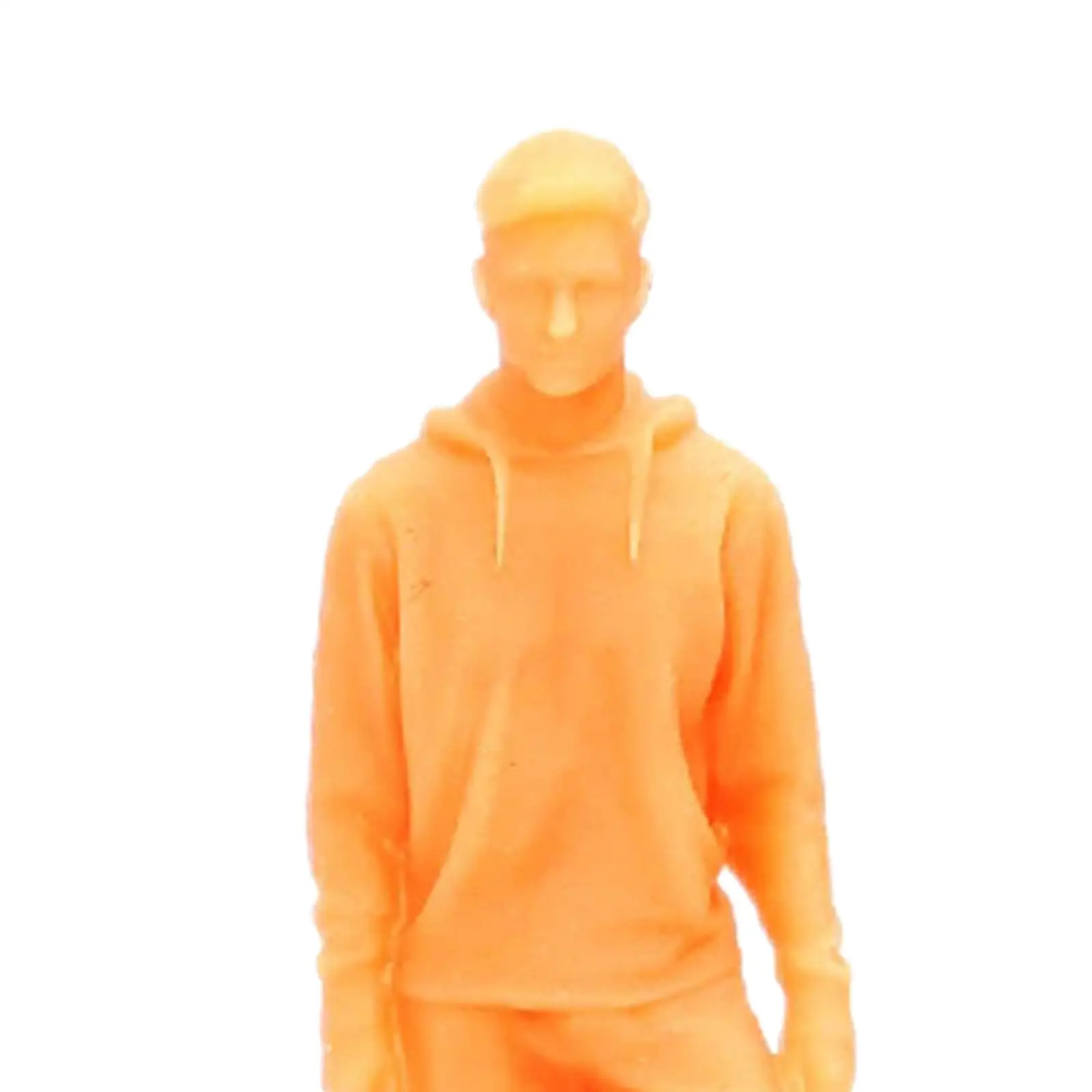 1/64 Scale Figures for Miniature Scenes, Tiny People Resin Models for Diorama and Garden