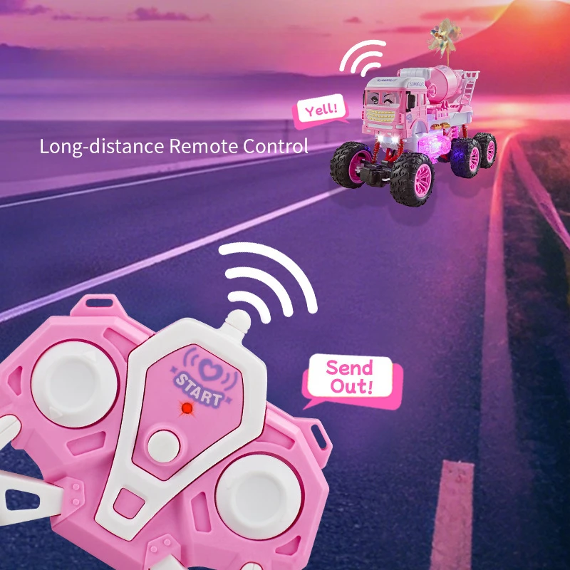 Coche teledirigido todoterreno con luces LED para niñas - imagen 2