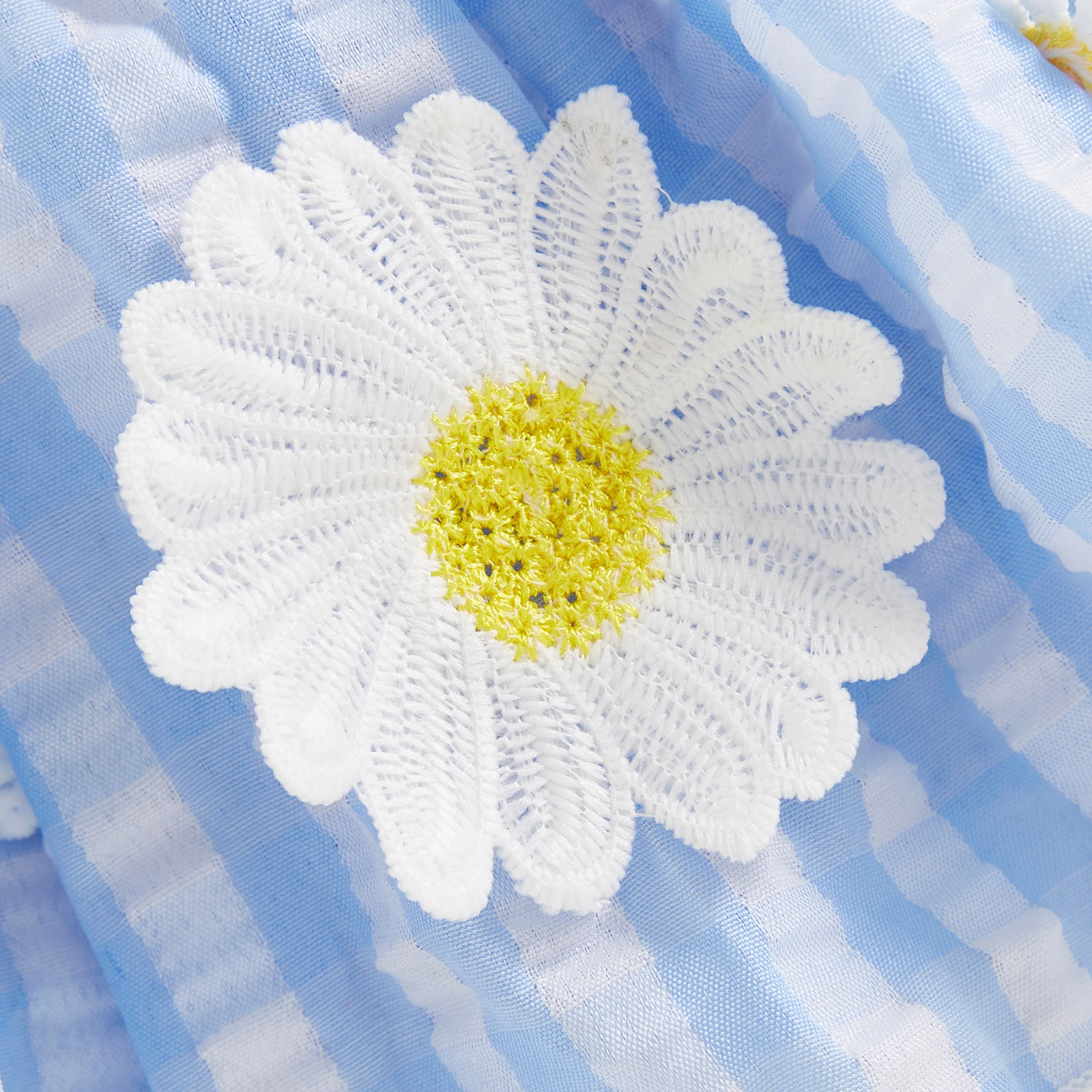 BeQeuewll vestido-mameluco de cuadros princesa sin mangas floral niña - imagen 5