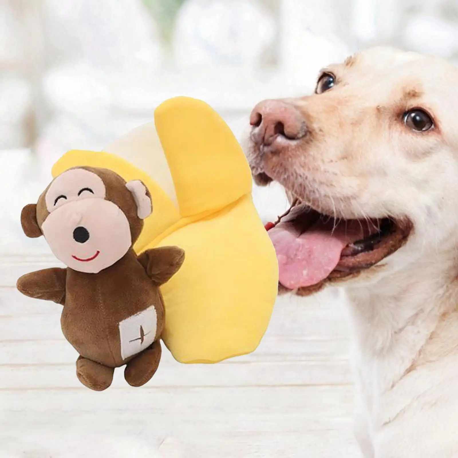 Juguete chirriante para perros de peluche suave para masticar - imagen 4