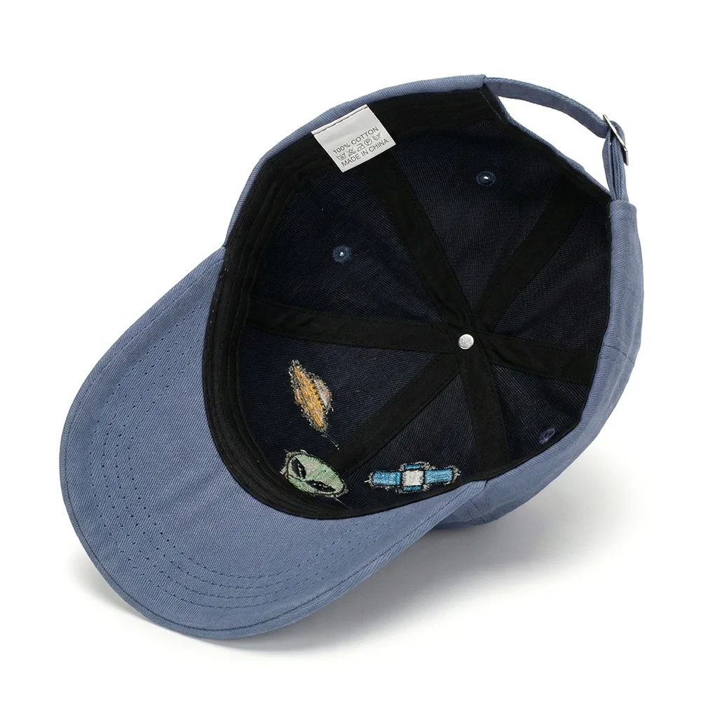 Gorra infantil de algodón con bordado espacial, para sol - imagen 3