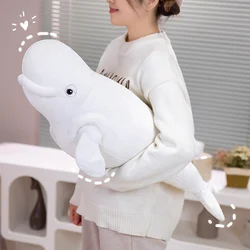 Almohada peluche tiburón azul realista, animales marinos