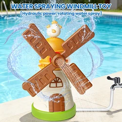 Aspersor de agua giratorio con forma de molino de viento