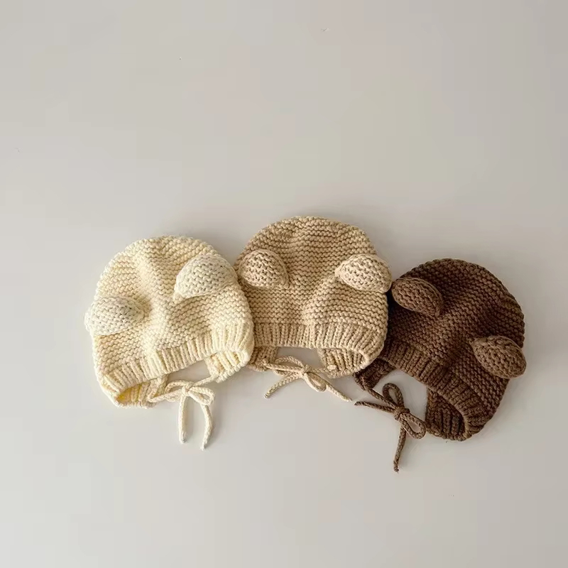 Gorro orejas oso para bebé – Estilo Kawaii cute - imagen 4