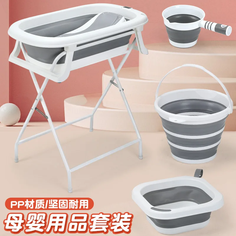 Soporte para bañera plegable en uso