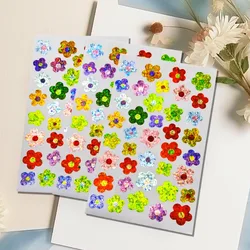 Mini pegatinas holográficas de encaje floral infantil