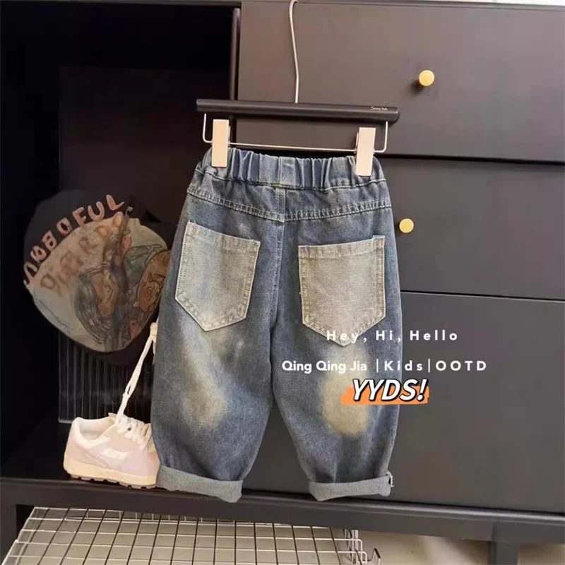 Pantalones vaqueros rectos para niños – Holgados y cómodos - imagen 3