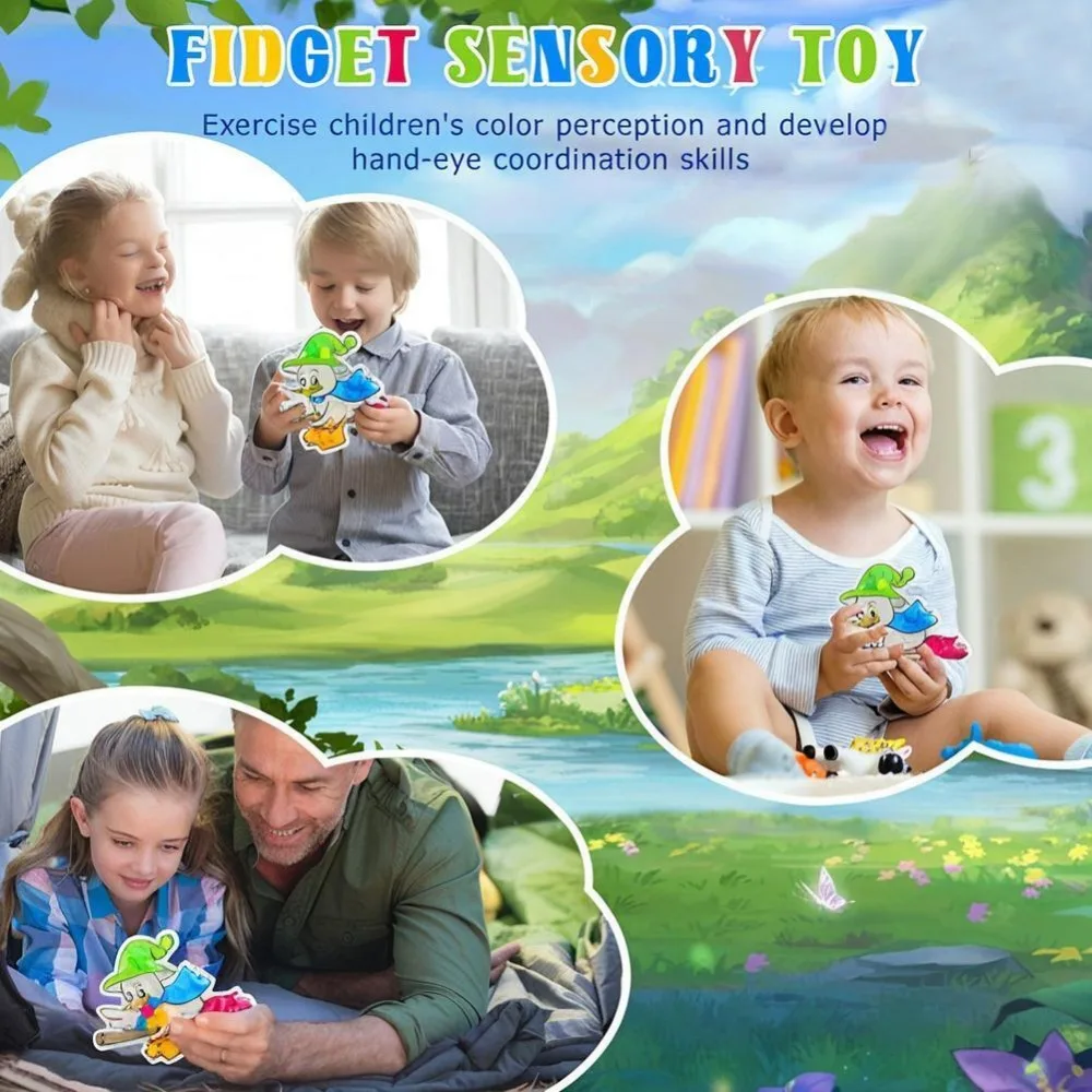 Juguetes sensoriales Montessori para clasificar colores - imagen 5