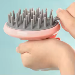 Cepillo de silicona masaje capilar anti-caspa unisex